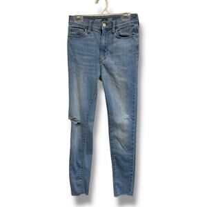 Old Navy Girls Jeans Extra High Rise Rockstar Jeggings Light Wash 12 360 Stretch